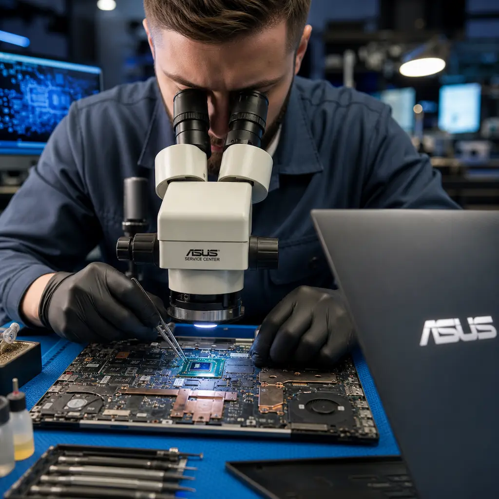 Замена видеокарты ноутбука Asus в Менделеевске