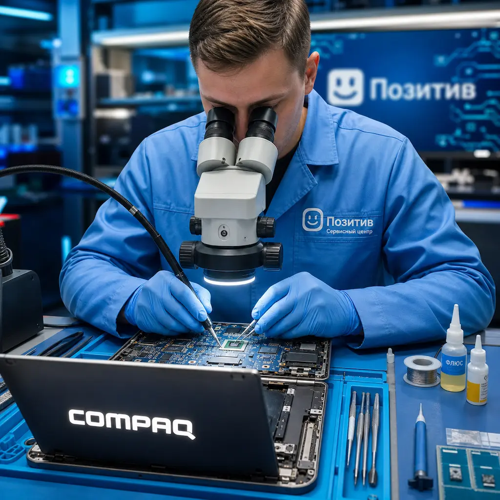 Замена видеокарты ноутбука Compaq в Менделеевске