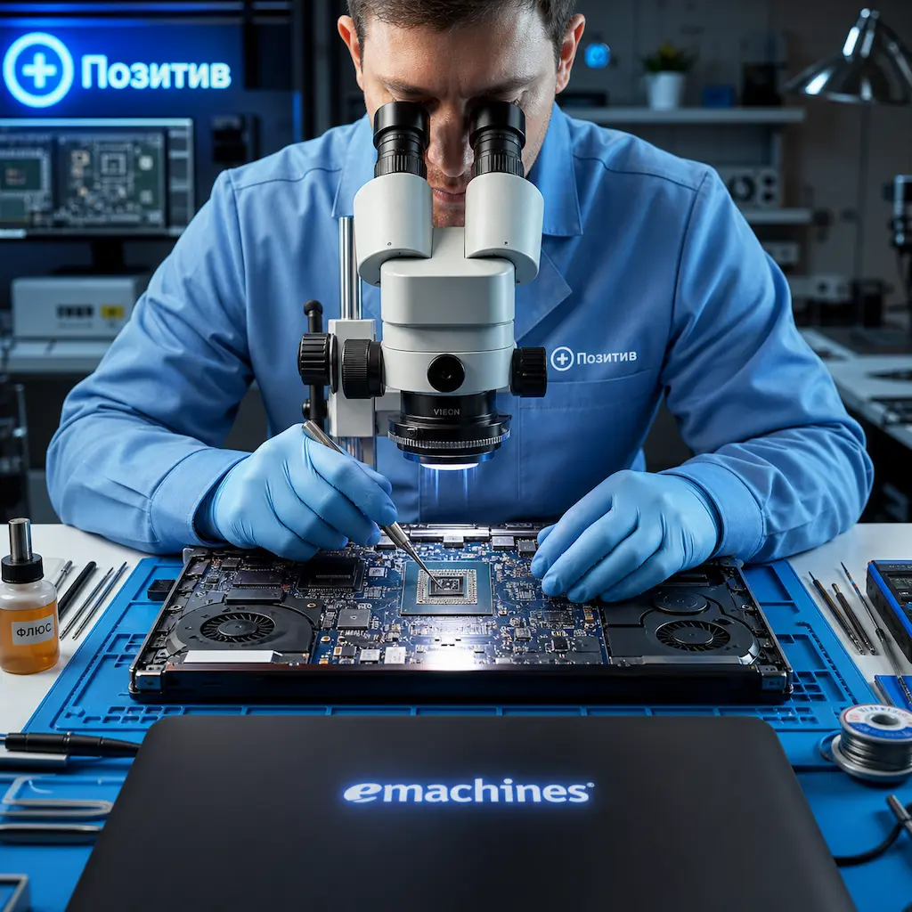 Замена видеокарты ноутбука Emachines в Менделеевске