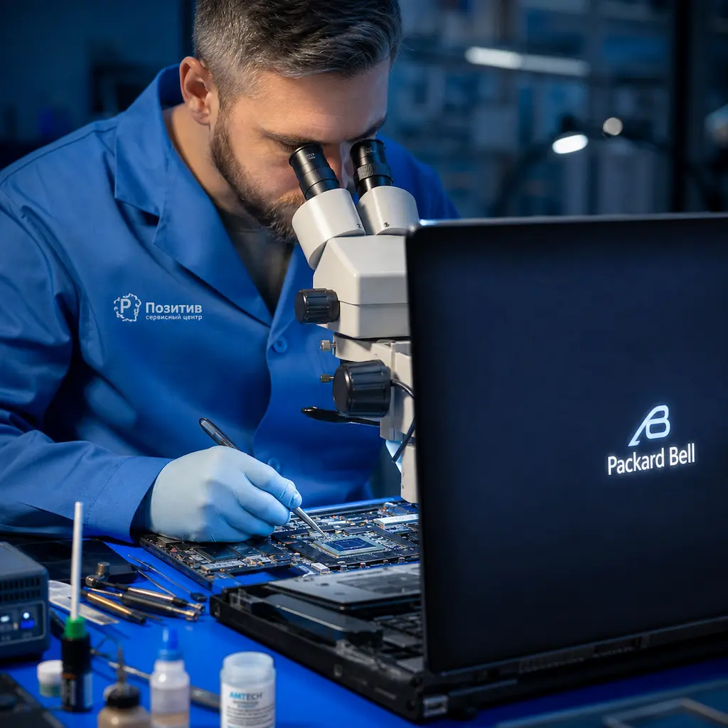 Замена видеокарты ноутбука Packard Bell в Менделеевске