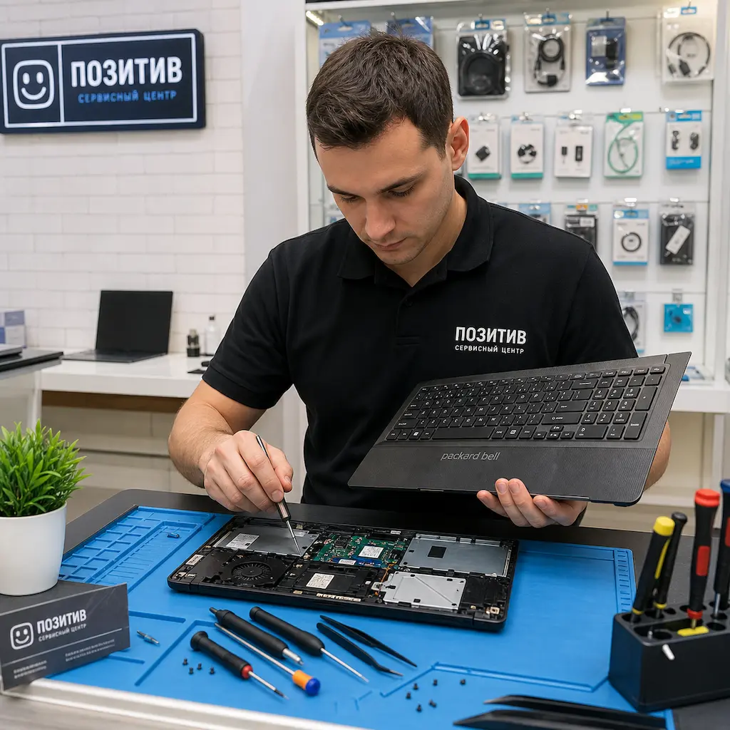 заменить клавиатуру на ноутбуке Packard Bell в Менделеевске