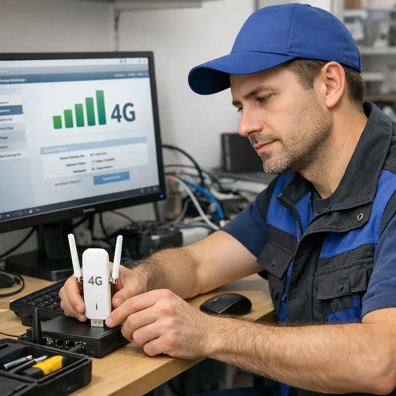 Настройка LTE модема в Менделеевске