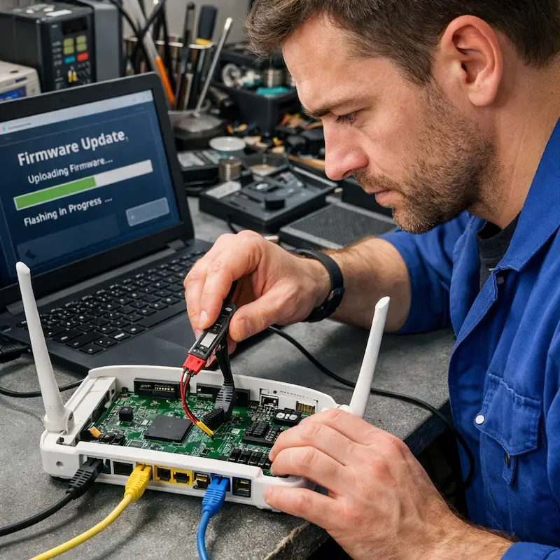 Обновление прошивки роутера в Менделеевске