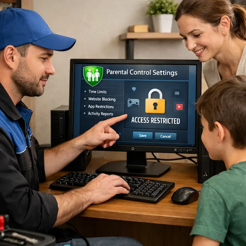 Родительский контроль на компьютере и ноутбуке в Менделеевске