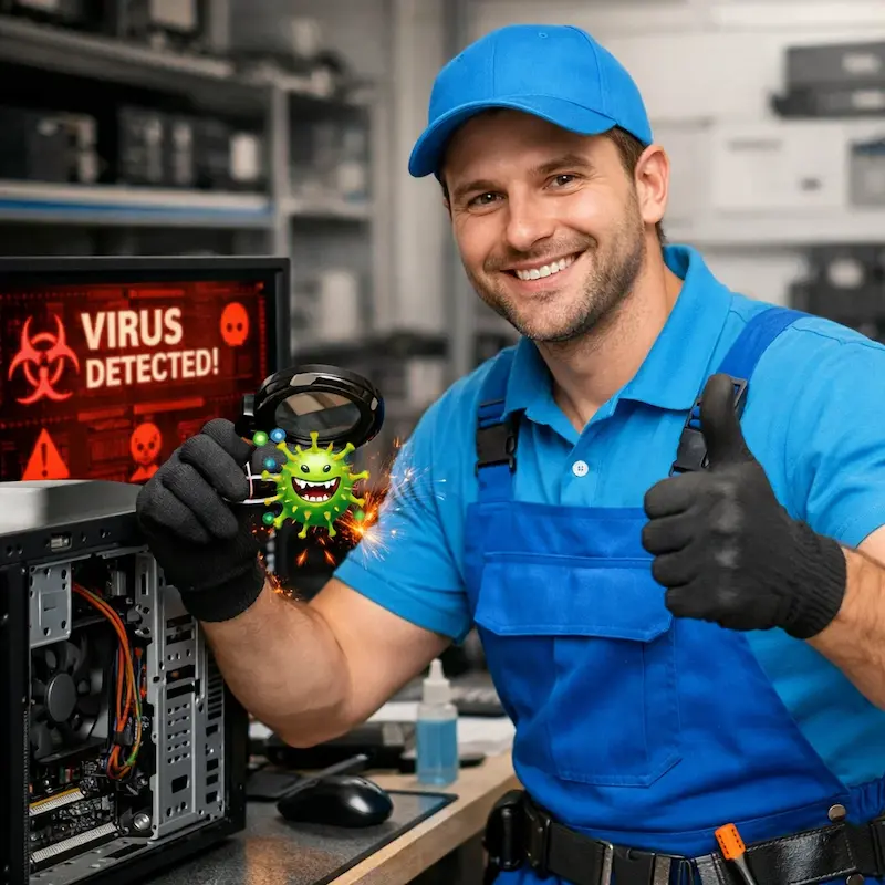 Удаление вирусов с компьютера в Менделеевске